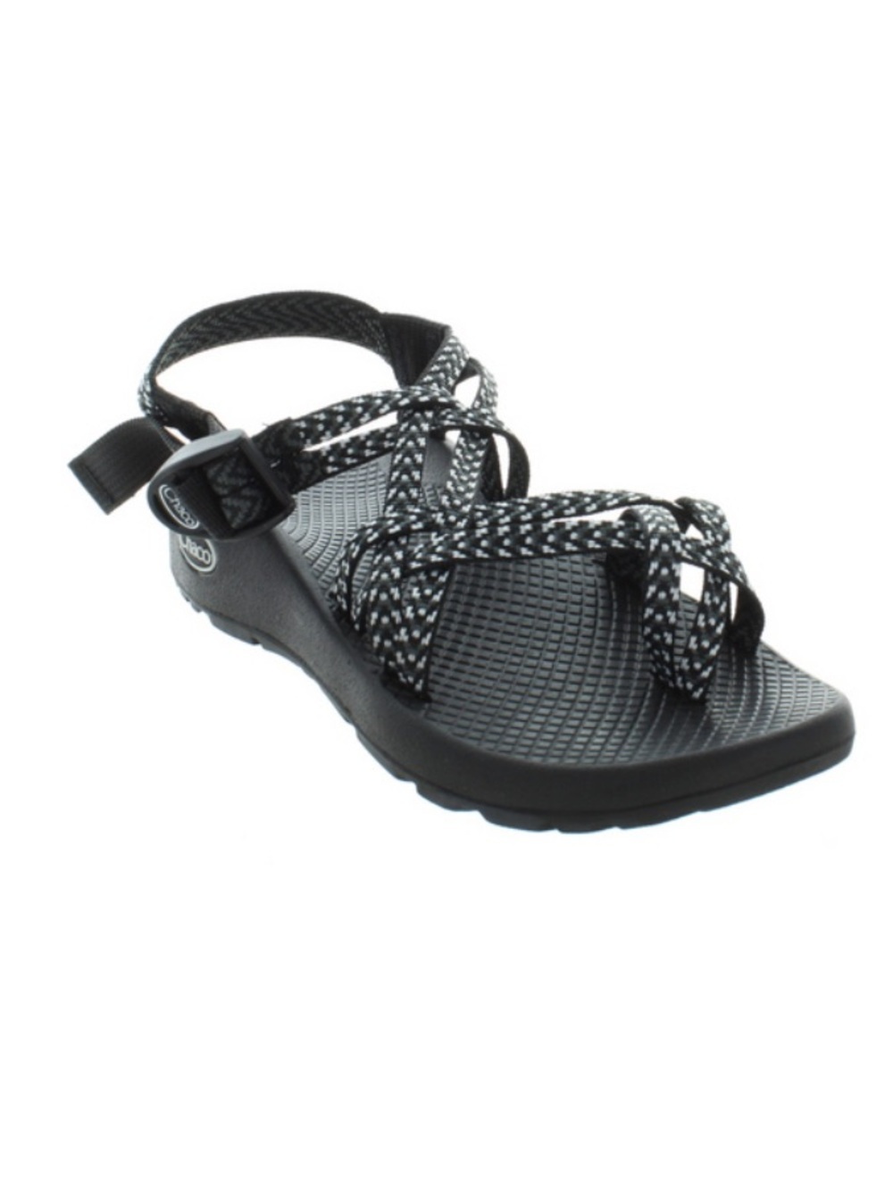 Chaco ZX/2 Dual Adjustable Straps Classic Sandal Black White Women Size 10 - Picture 4 of 11